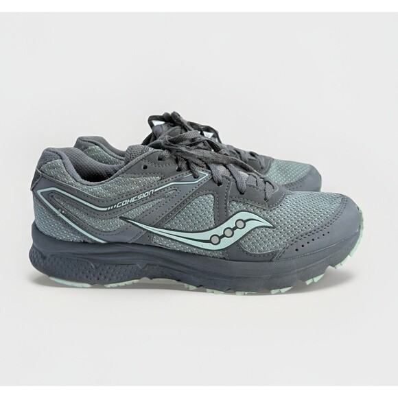 Saucony Grid Cohesion Tr11 Womens Sneakers 7 Running Shoes Gray/Mint Green - Picture 1 of 9
